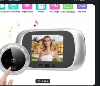 Digitalna spijunka za vrata sa kamerom i 2.8-inčnim LCD ekranom
