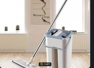 Set za čišćenje podova Mop Scratch sa posudom za ceđenje i teleskopskom ručkom