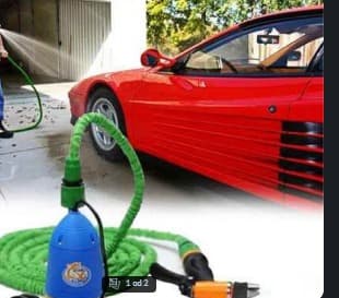 Set za pranje automobila sa pištoljem za pranje i rastegljivim crevom od 10m
